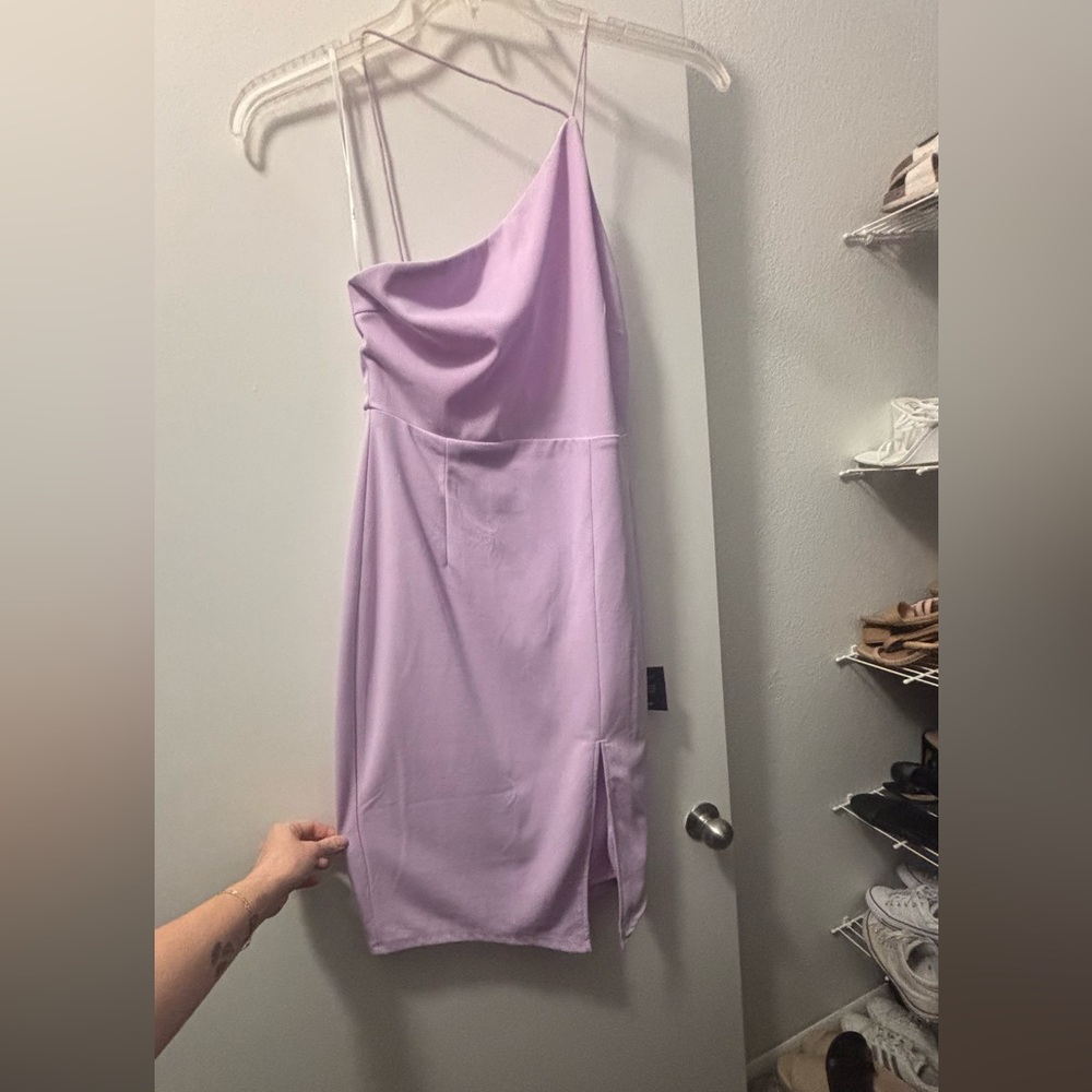 Lulu's Lilac Asymmetrical Dress